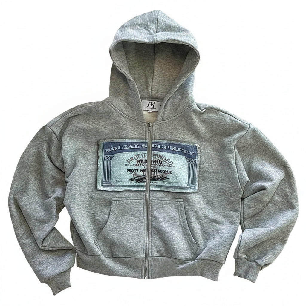Social Security Zip-Up 022