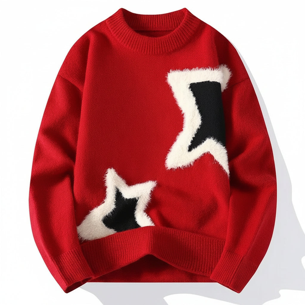 Fuzzy Star Knit 111