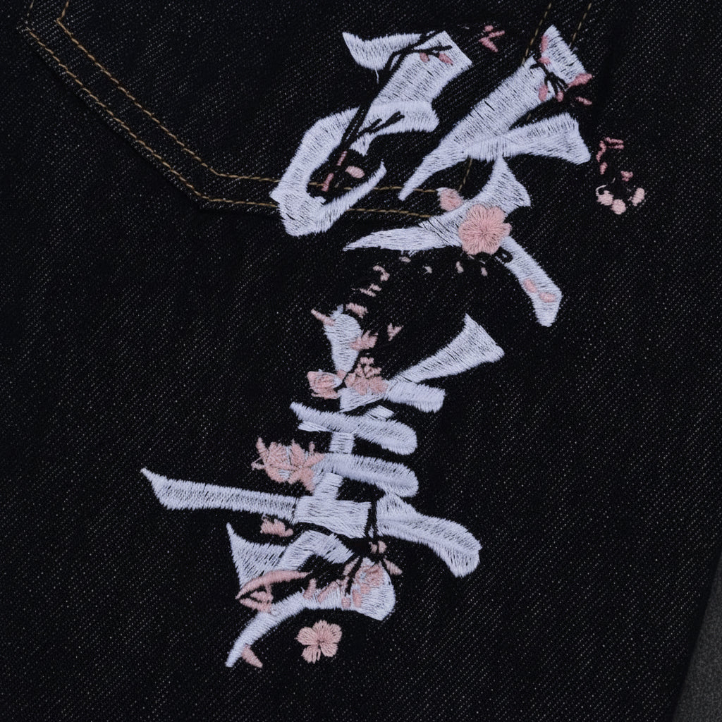 Sakura Kanji Denim 441